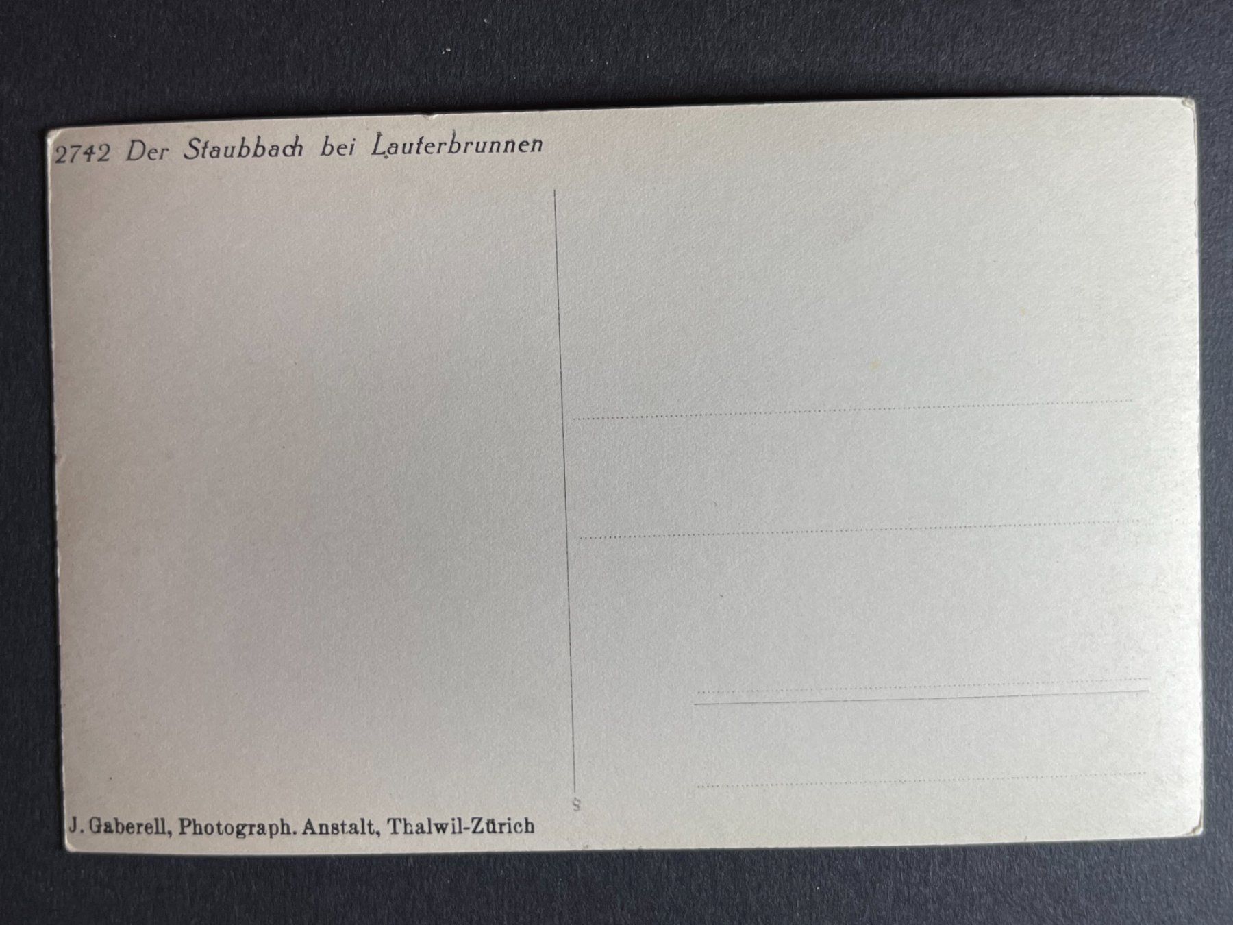 Cartoline postali: Staubbach bei Lauterbrunnen – Usato da Steg VS venduto da _vinci_ 1