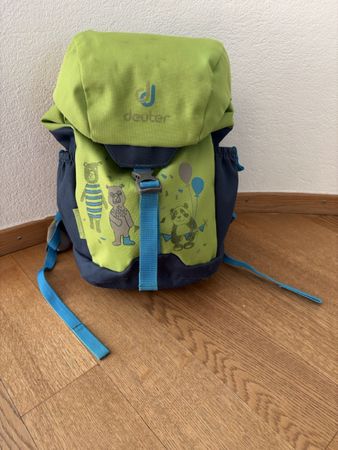 Deuter Kinderrucksack grün blau guter Zustand
