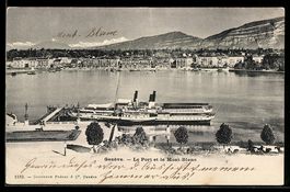 AK Genève, Le Port et le Mont-Blanc