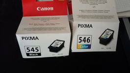 Canon PIXMA 545 Black und 546 Color Tintenpatronen