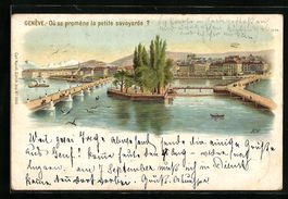 Geneve, Teilansicht, Ou se promene la pe