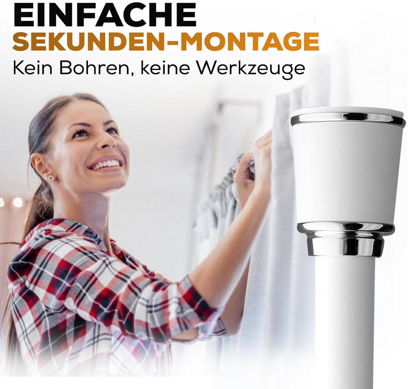 Altro per la casa: Vorhangstange ohne Bohren 90-120cm – Nuovo e nell'imballaggio originale da Adlikon b.Regensdorf venduto da MK-VORHANGSERVICE 2