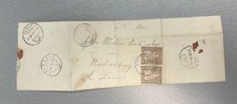 1875 toller Faltbrief mit 4 Stempel u.a. Dürmühle u. Olten
