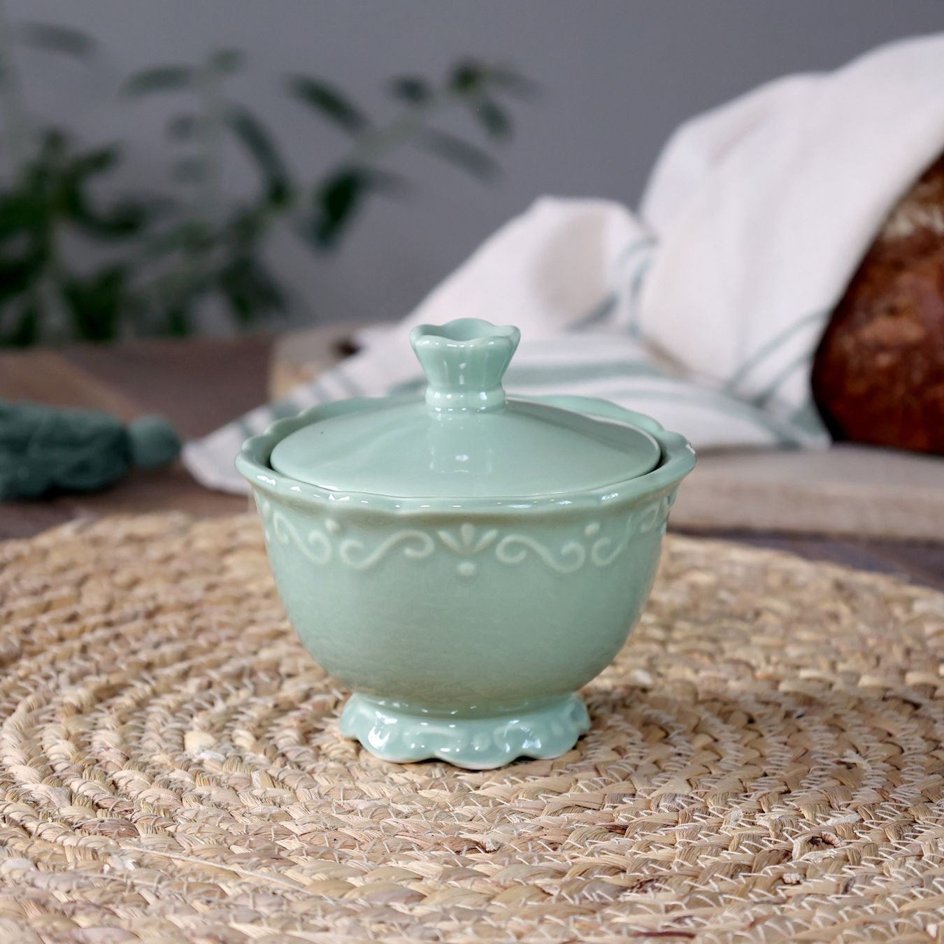 Zuccheriere: Chic Antique Zuckerschale "Provence" – Nuovo e nell'imballaggio originale da Innertkirchen venduto da Glatthard-Interior