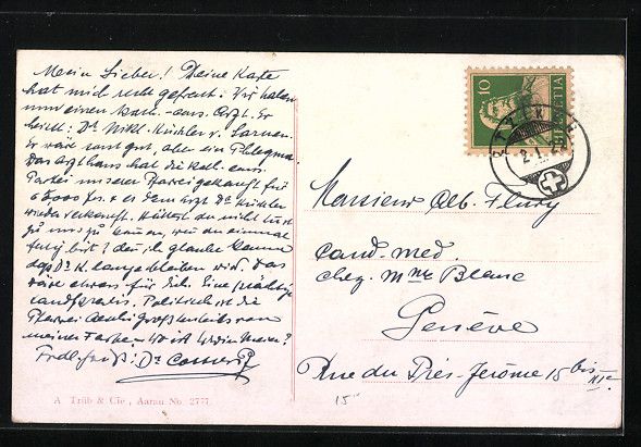 Ansichtskarten: AK Schongau, Projektierte Kirche, 1922 – Gebraucht aus Berlin von bartko-reher 1