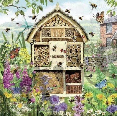 Tovaglioli: Serviette bee hotel (1690) 2Stk. – Nuovo (secondo la descrizione) da Schlatt TG venduto da kreativ-atelier
