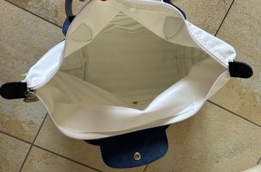Longchamp Sacs femmes: Longchamp Pliage blau/weiss – D'occasion à Jona par n.ferrari 2