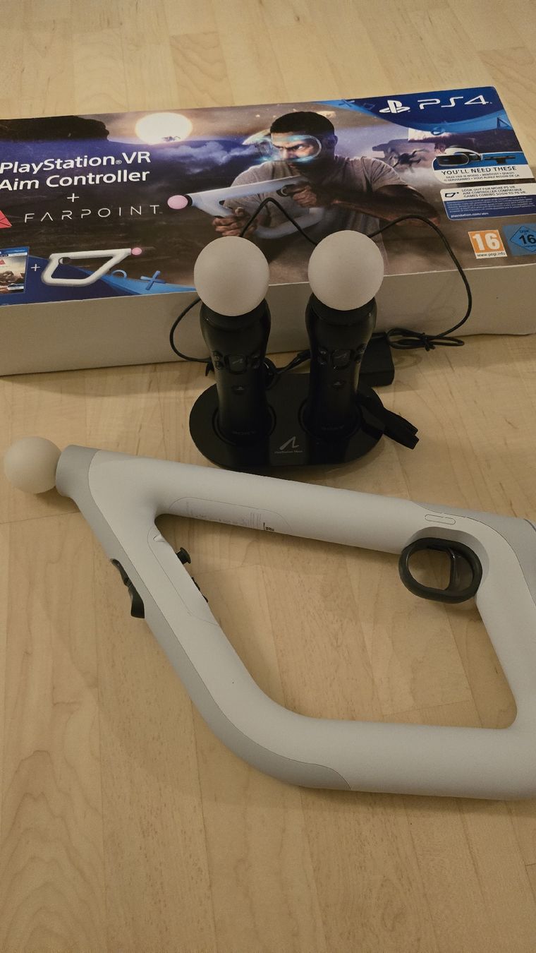 Sony Controller: PlayStation VR Aim Controller weiss wie neu – Neu (gemäss Beschreibung) aus Baar von Rstreet 2