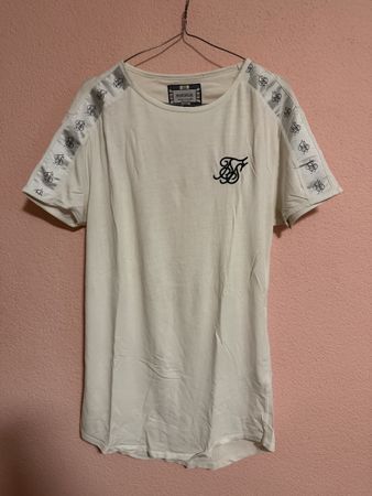 SikSilk T-Shirt bianca da uomo, taglia S- Ottimo stato!