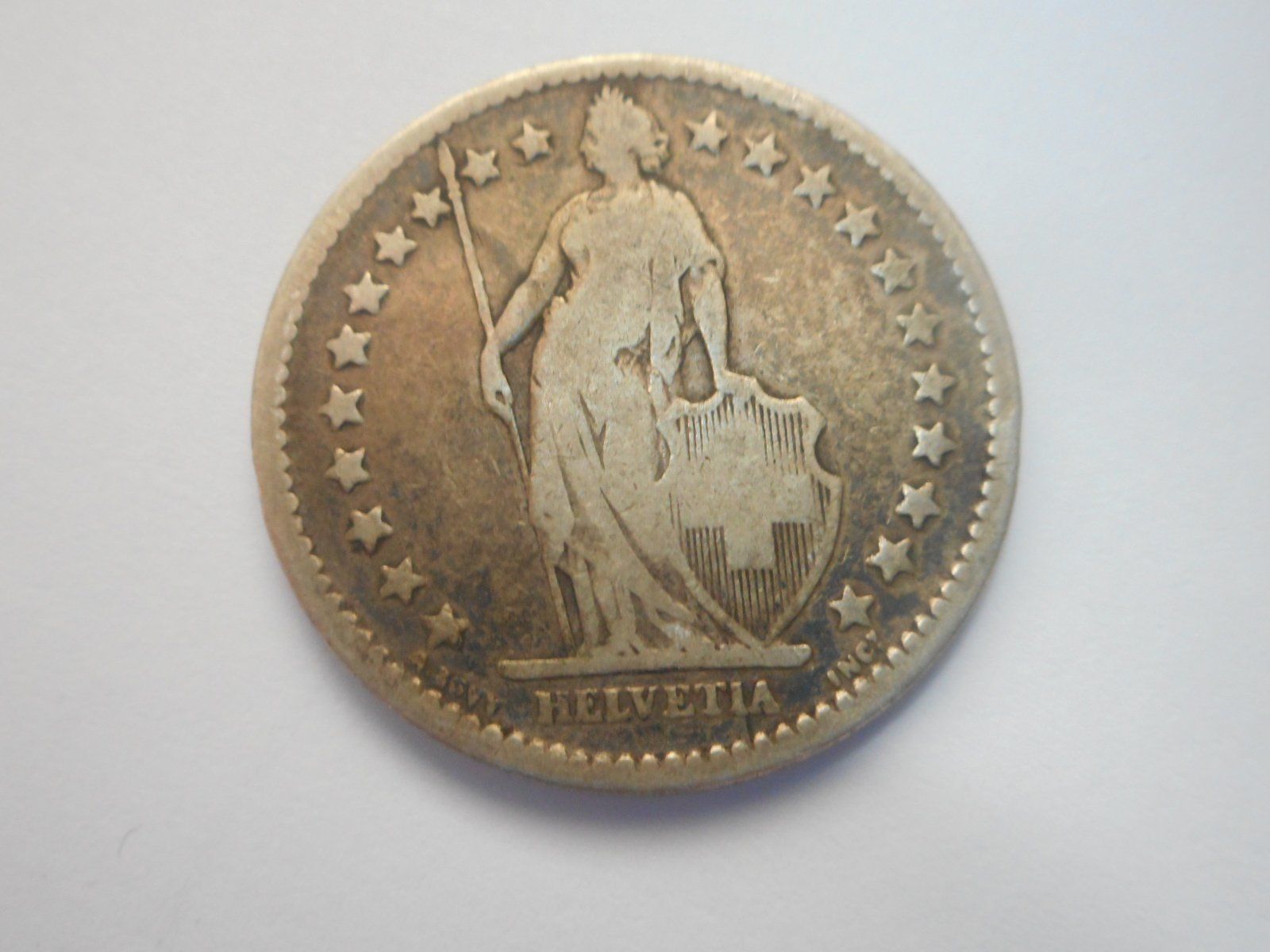 Alle Münzen: 2 Fr. 1879 silber   uralt – Gebraucht aus Kriegstetten von pizlad2010 1