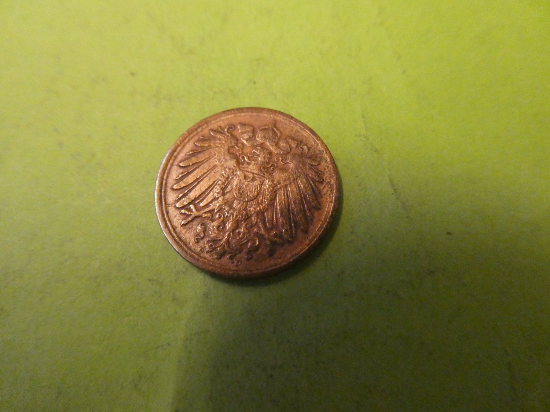 Tutti le monete: Dt. Reich 1913 D, 1 Pfennig – Usato da Hinterforst venduto da Rohusri 1