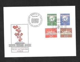 FDC ONU (D VII) 34 - 37 ET Genève 24.10.1962