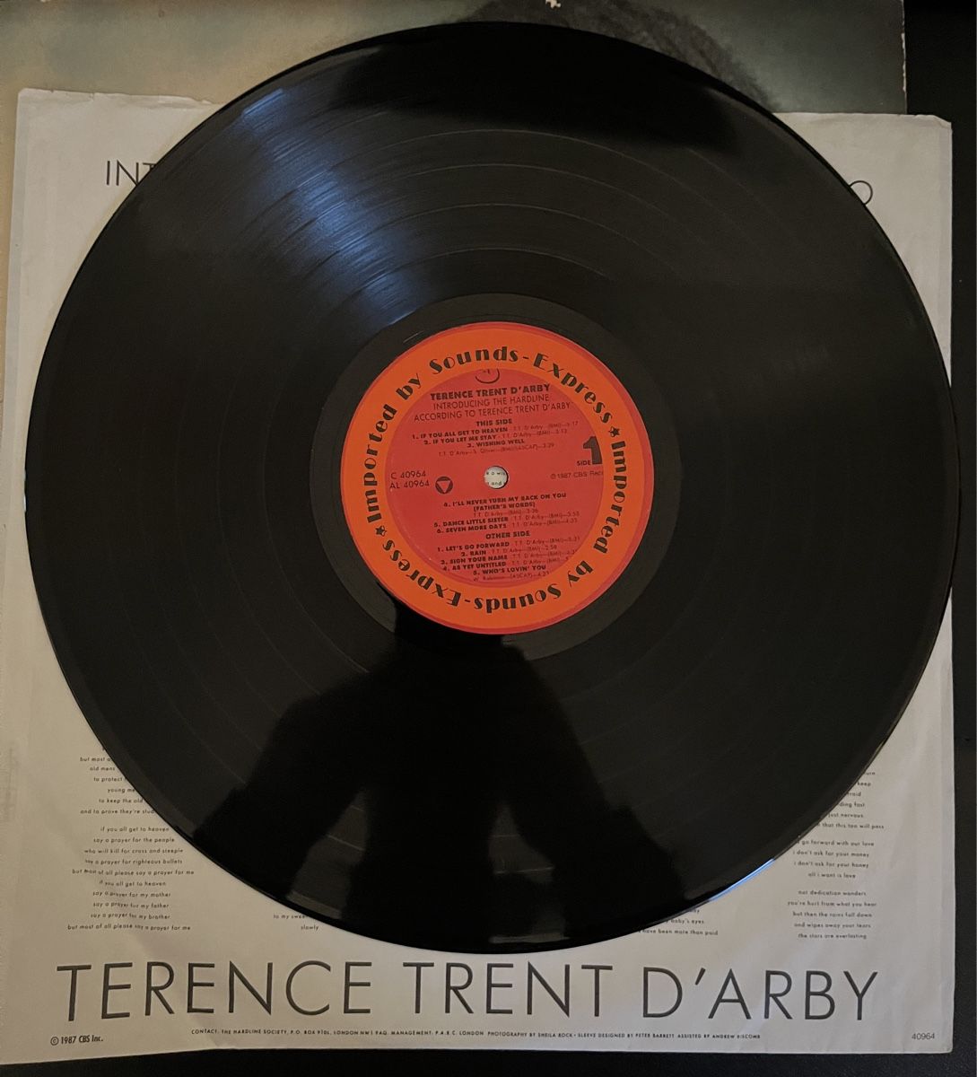 Dischi in vinile: Terence trend d‘arby lp – Usato da Liestal venduto da TKocher 1