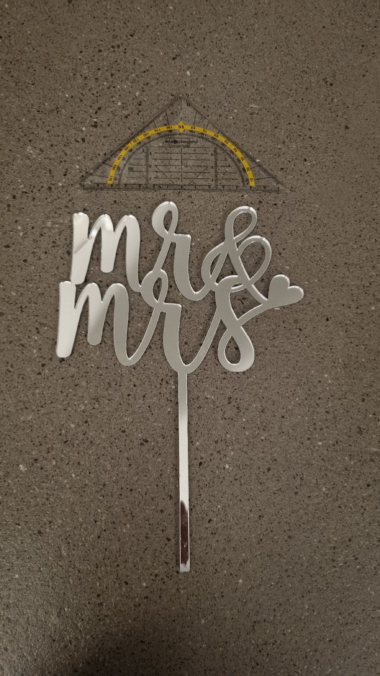 Tutte le decorazioni: Tortenaufsatz Hochzeit "Mrs & Mrs" Silber – Nuovo (secondo la descrizione) da Oberarth venduto da ArinaV 2