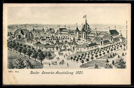 Basel, Gewerbe-Ausstellung 1901, Blick a