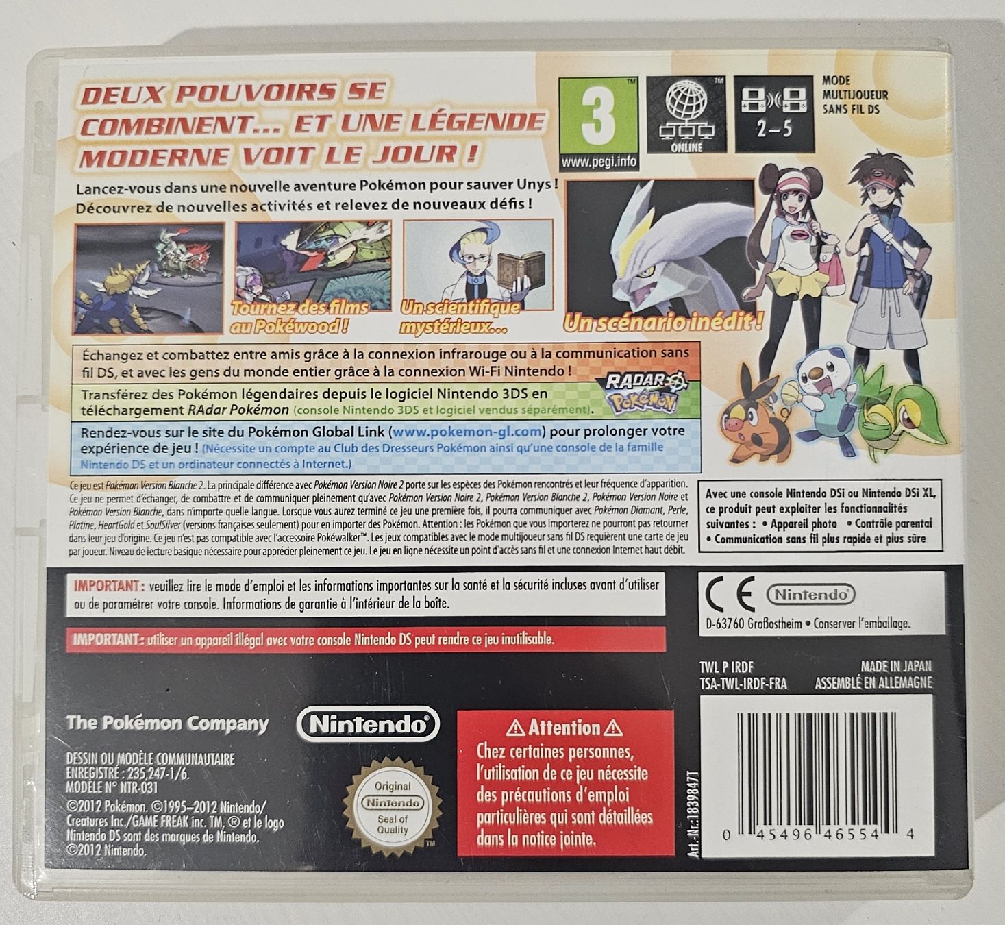 Pokémon Jeux: pokemon version blanche 2 complet Fr  – D'occasion à Pully par RandomZero 1