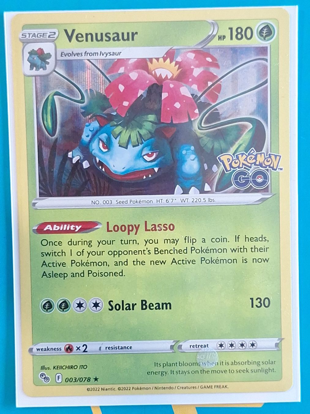 Pokémon Carte collezionabili: Venusaur Bisaflor - Pokemon GO Holo - #2.7 – Usato da Altstätten SG venduto da GGsGameshop