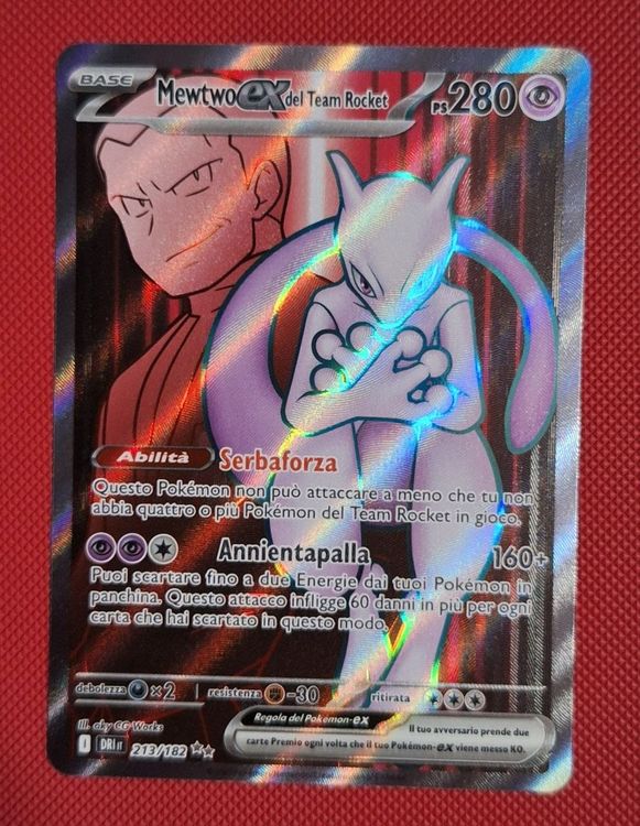 Team Rocket's Mewtwo ex 213 (UR) Rivali Predestinati (Nuovo (secondo la ...