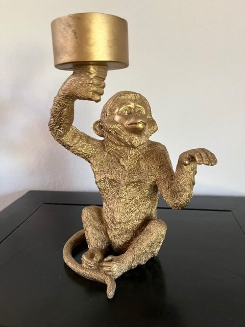 Kerzenständer: Kerzenständer Affe gold – Gebraucht aus Lohn-Ammannsegg von nad_nzl8 2