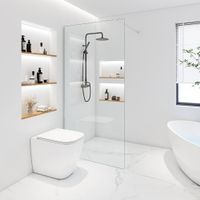 20794 - Duschabtrennung HAKI Aluminium 130x200