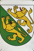 Kanton Thurgau Blechschild Mostindien Frauenfeld Ostschweiz