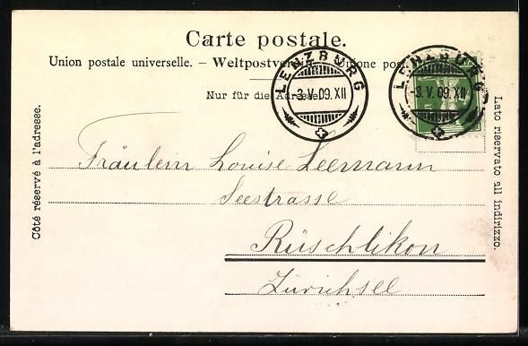Cartoline postali: AK Lenzburg, Strassenpartie mit Kutsche – Usato da Berlin venduto da bartko-reher 1