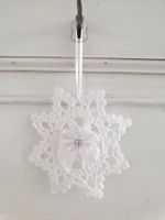 Weihnachtsstern Stern Weihnachten Shabby Chic Häkelstern