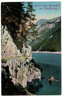 Bärentritt am Klönthalsee, Stempel Gasthof Vorauen gel. 1954