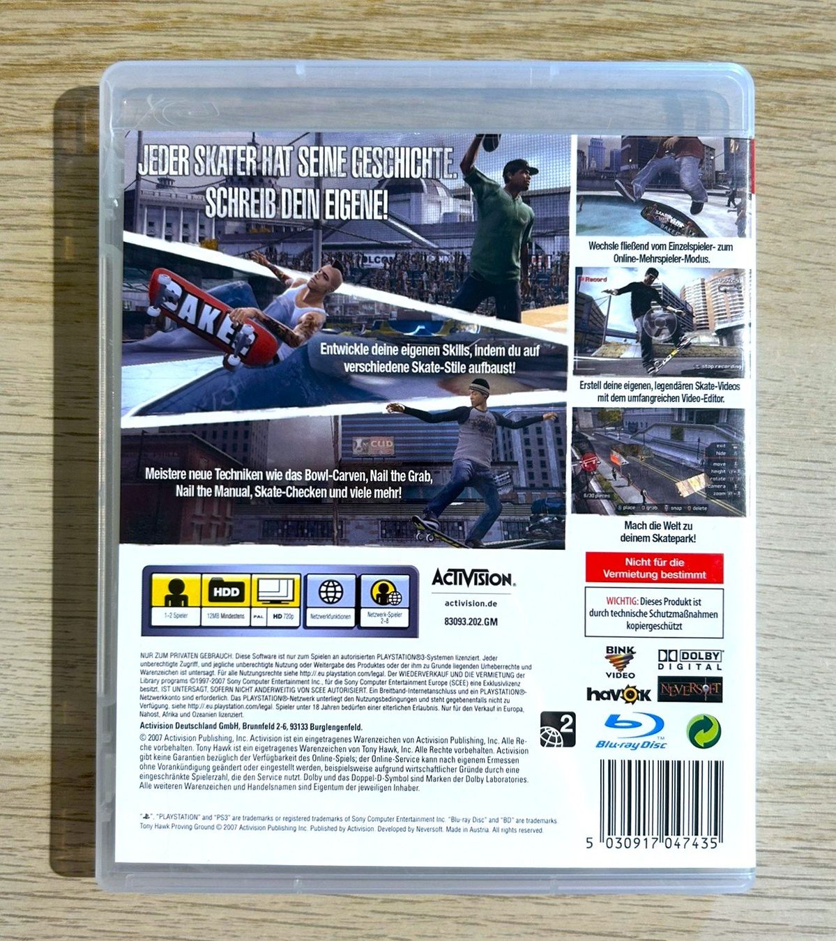 Sony Giochi: Tony Hawk's Proving Ground PS3 – Usato da St. Gallen venduto da Alpine.Arcade 1