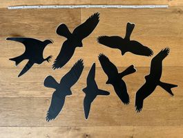 Greifvögel Sticker für Fenster zum Schutz der Vögel
