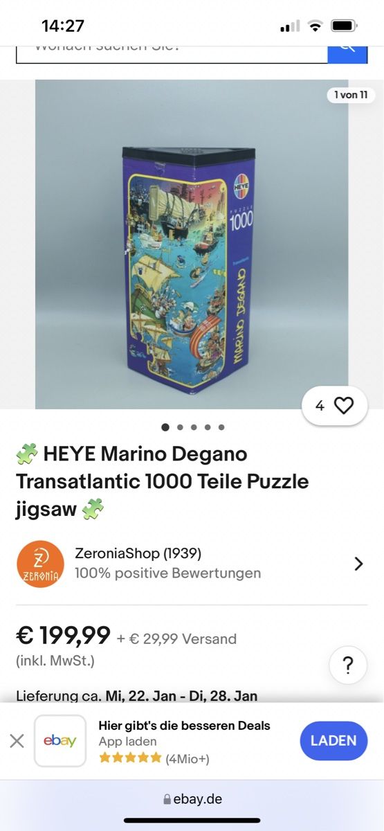 Heye Puzzles: Heye Puzzle Transatlantic Rarität – Gebraucht aus Eschenbach SG von Joey-Li 4