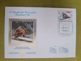 Heini Hemmi - Olympia Gold - signiertes FDC