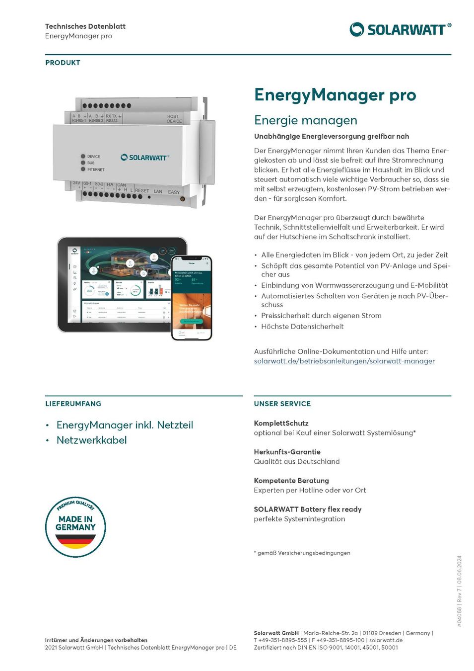 Misurare: SOLARWATT Energymanager Pro – Nuovo e nell'imballaggio originale da Bazenheid venduto da Steinlin_Energie_AG 1