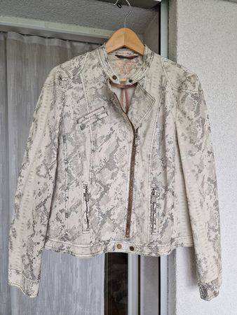 Gerry Weber Jacke, Gr. 40, leder look, aus Baumwolle