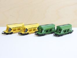 Lima MiniTrain 4 x SBB Kieswagen - Spur N Set Rarität