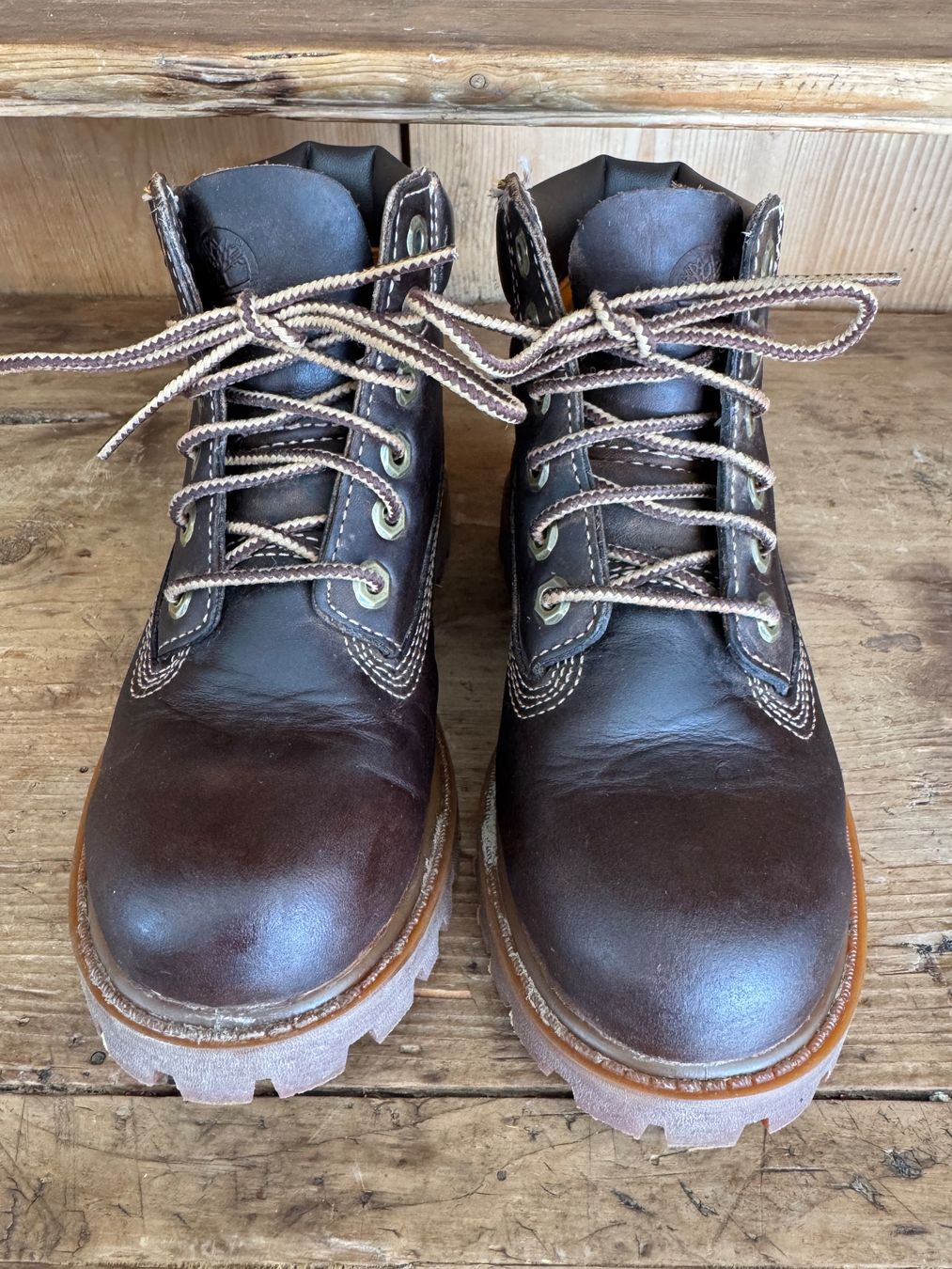Schuhe für Jungen: Timberland Boots, Grösse 29, dunkelbraun – Gebraucht aus Pontresina von cumprerevender 2