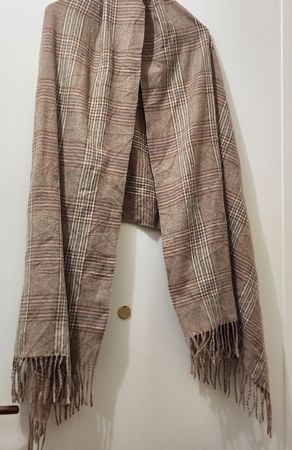 Echarpe carreaux 100% cachemire femme 
