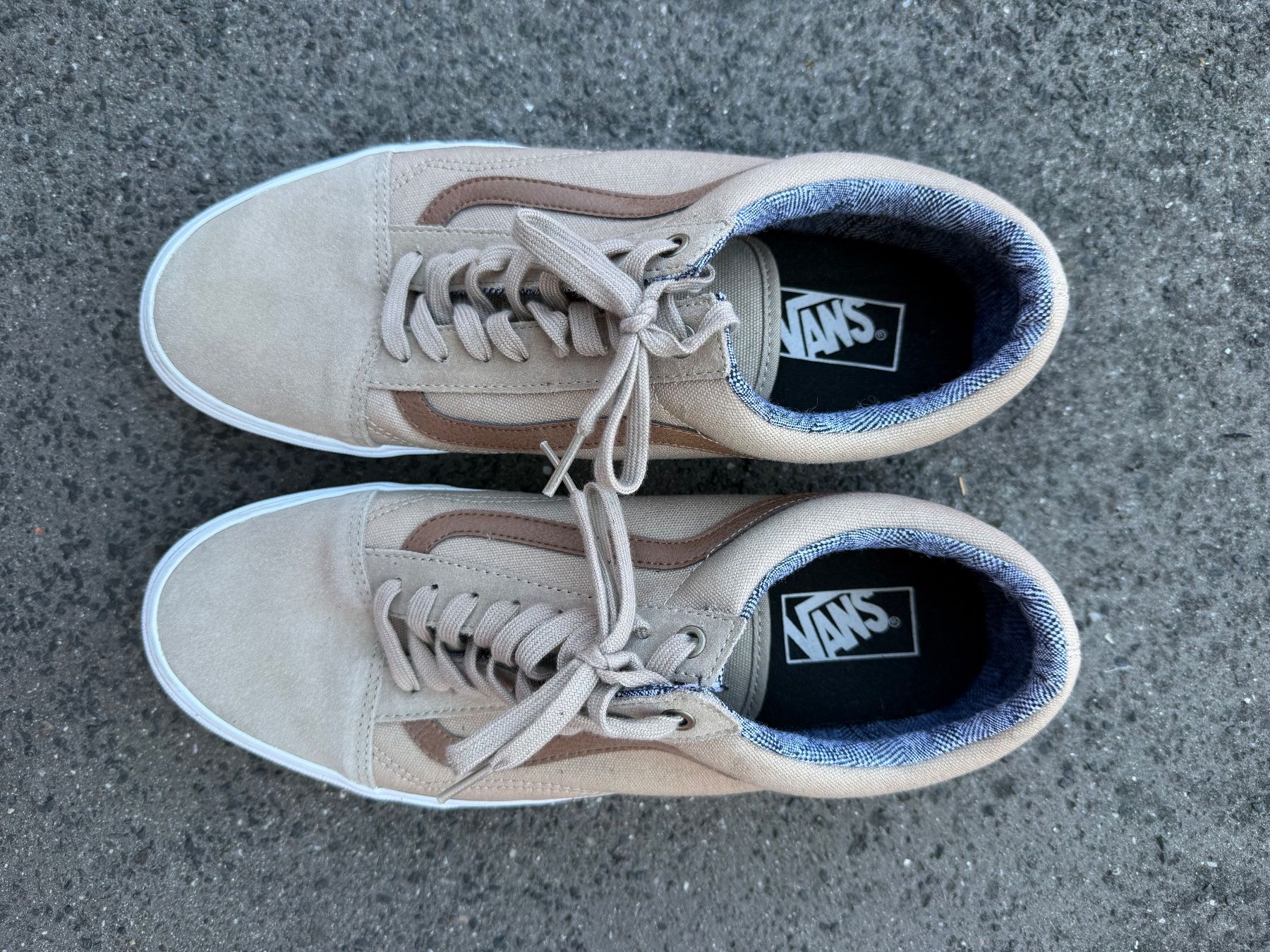 Vans Herrenschuhe: Vans braun stoff und leder Gr. 46 – Gebraucht aus Uettligen von Leoniexx 1