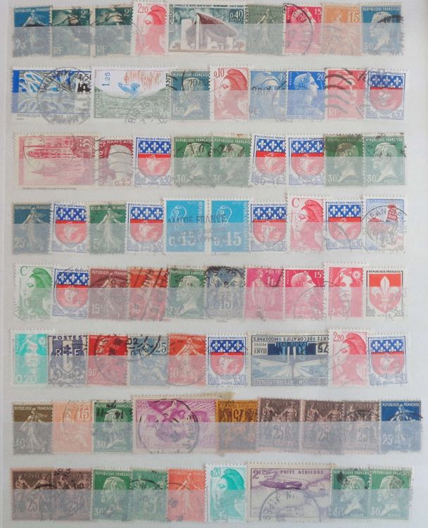 Lot Timbres De France Oblitérés - 60g - Mélange Pour Collectionneurs