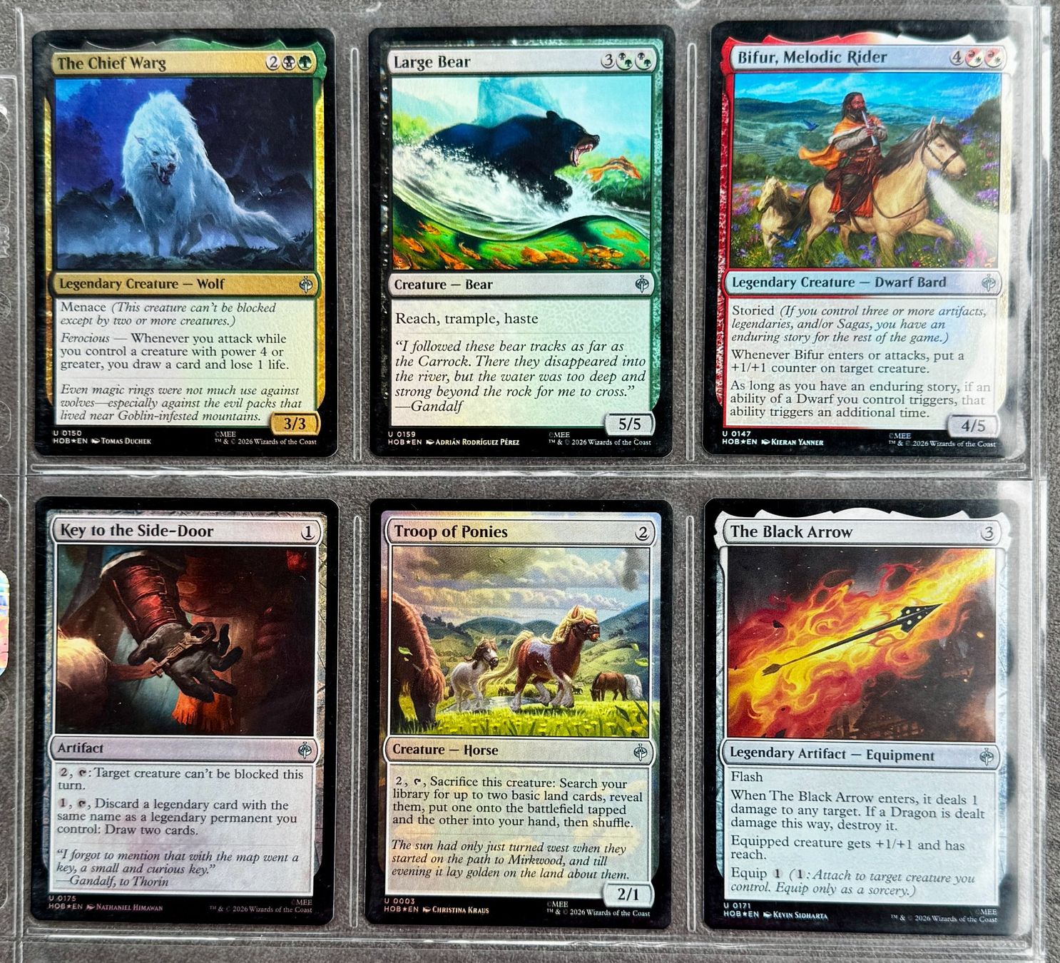 Magic The Gathering Sammelbilder & Trading cards: The Hobbit Foil Uncommons 40stk. – Neu (gemäss Beschreibung) aus Rechthalten von hosme_be 4