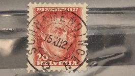 1927 Pro Juventute Vollstempel Schwamendingen
