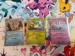Prismatic Evolutions Promo cards Glaceon Leafeon Sylveon nm!