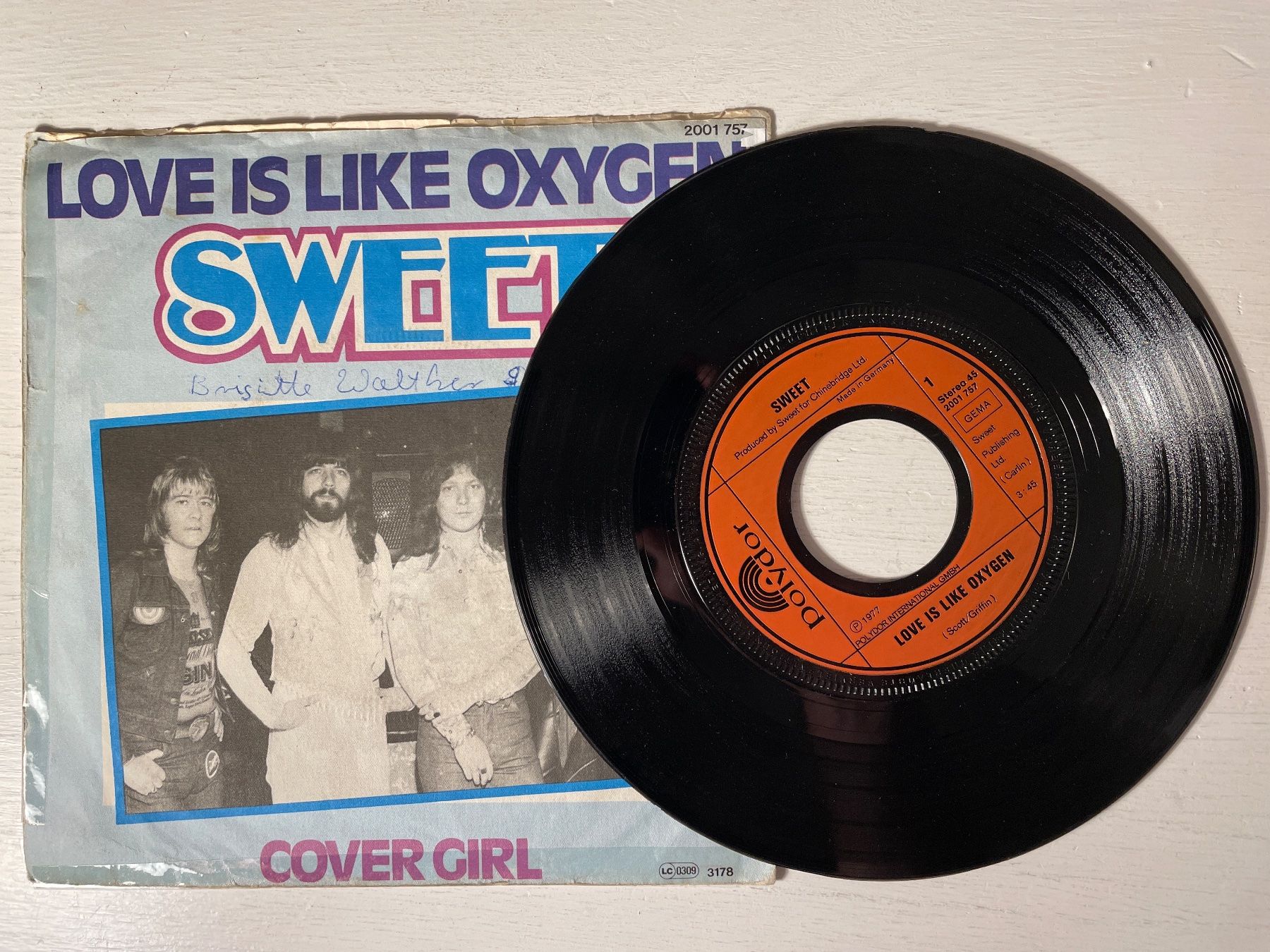 Dischi in vinile: Sweet - Love Is Like Oxygen - 7" Single, 1977 – Usato da Zürich venduto da Andy_t71 1