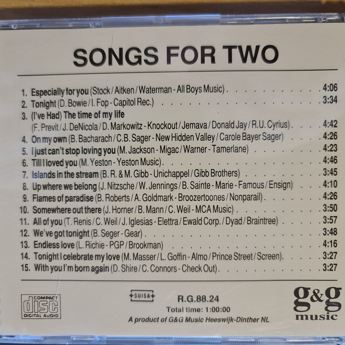 CD: CD Songs for two – Usato da Dintikon venduto da Vexi 1