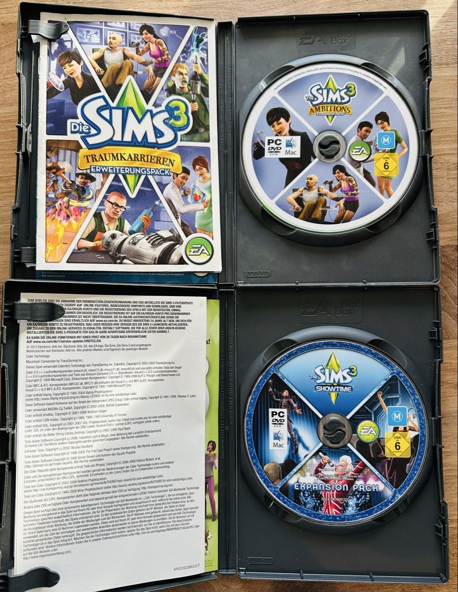 Tutti i DVDs: Sims 3+4 total 6 DVD für PC – Usato da Wangen ZH venduto da Baci8 3