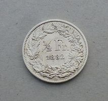++ 1/2 Franken 1882