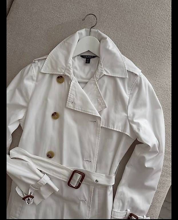 Mäntel: Trenchcoat - weiss – Gebraucht aus Kollbrunn von datu80 2
