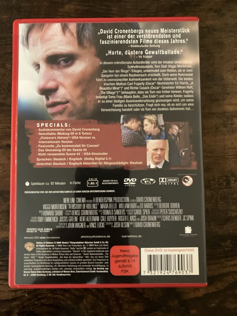 Alle DVDs: A History of Violence DVD – Gebraucht aus Glarus von Jhuber78 1