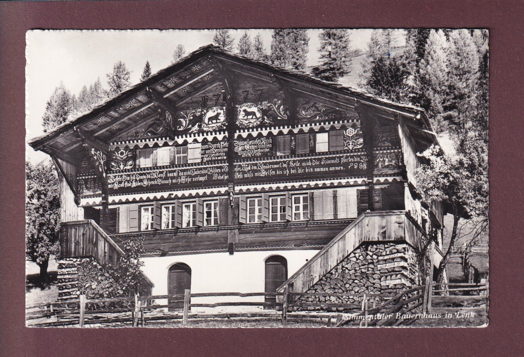 Cartoline postali: LENK - Simmentaler Bauernhaus – Usato da Pully venduto da nicecards