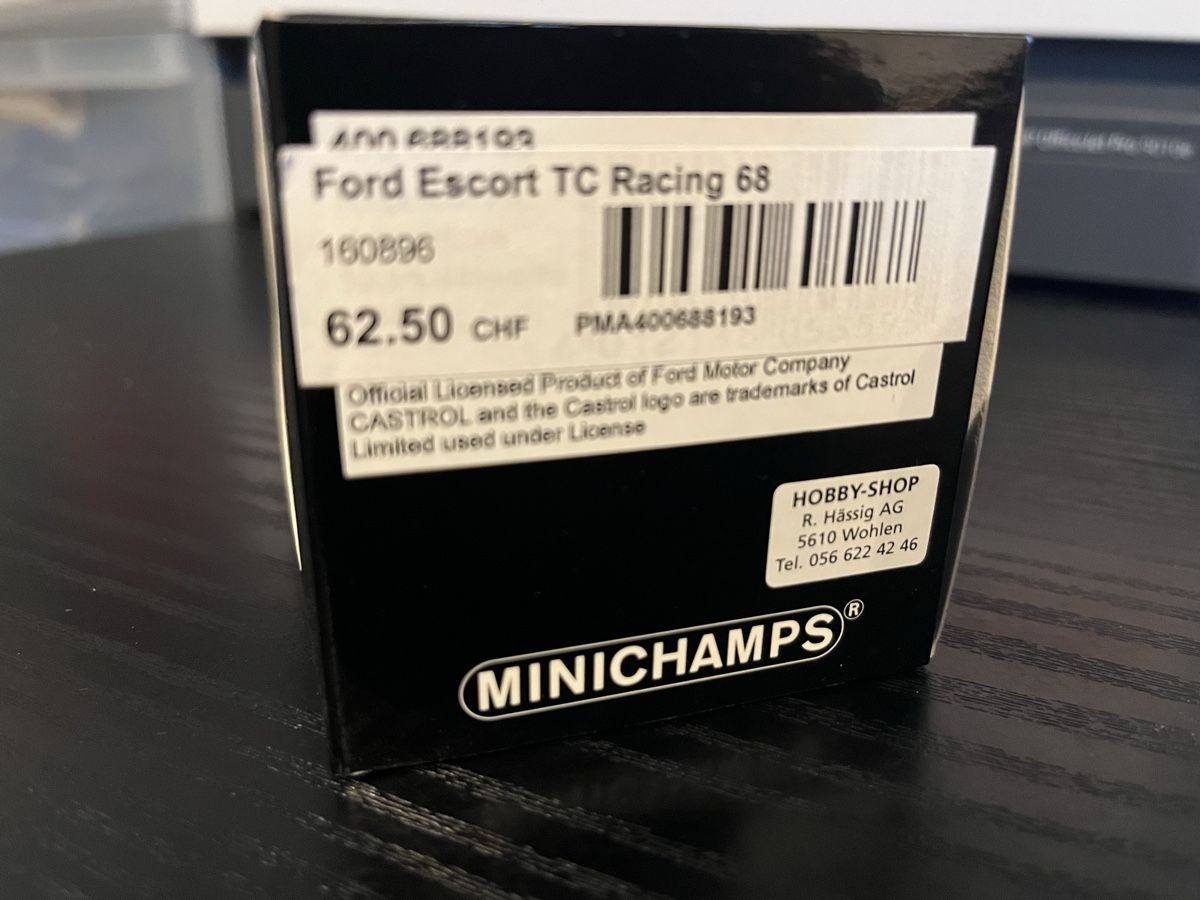 Ford Modellini d'auto: Ford Escort ITC. 1:43 Minichamps – Nuovo e nell'imballaggio originale da Rümlang venduto da Papamoll4 1